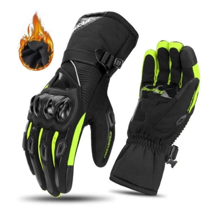 High-performance unisex waterproof winter motorcycle gloves, thermal & protective for riders.