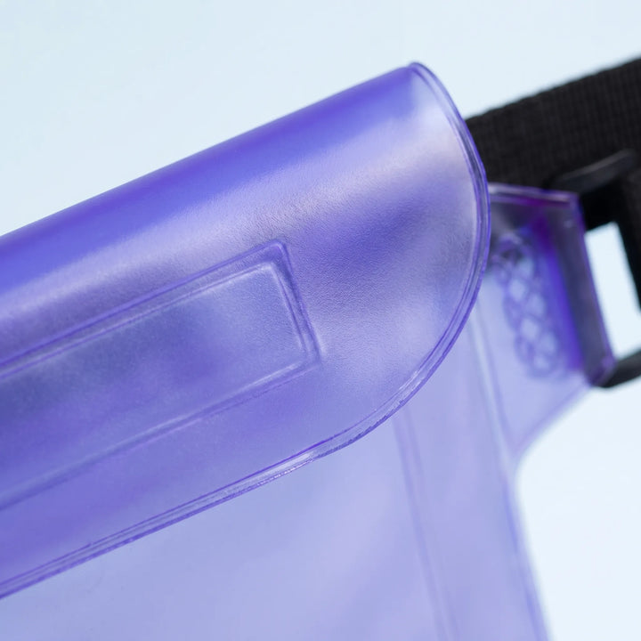 Versatile waterproof crossbody fanny pack for travel, beach, water sports. Keeps phone, valuables dry.