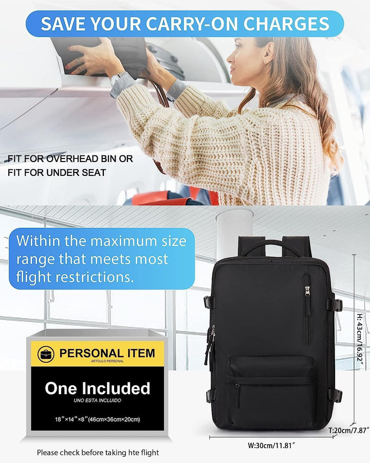 Versatile waterproof backpack: perfect for hiking, business travel, and daily commute.