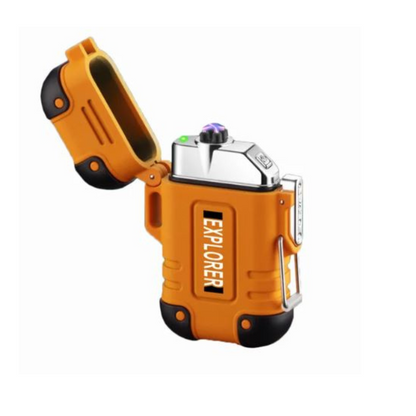 Essential waterproof survival lighter for outdoor camping, hiking, and emergency preparedness.