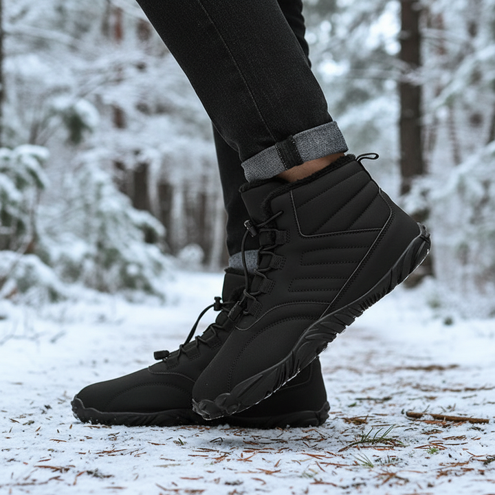Unisex waterproof windproof winter boots, Isaac model, with flexible anti-slip sole for cold weather