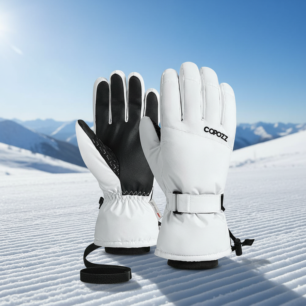 Unisex waterproof winter gloves with thermal grip for skiing, snowboarding, and cold weather