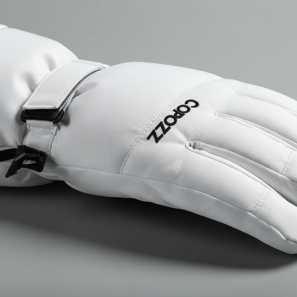 Pair of black waterproof winter gloves with thermal lining and enhanced grip for outdoors