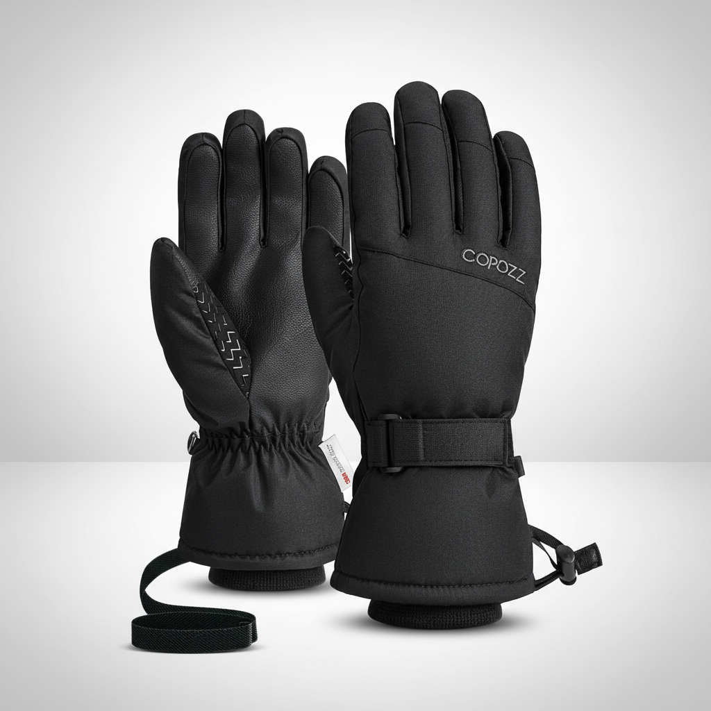 Ergonomic design of GlideGrip unisex waterproof winter gloves for optimal cold weather protection