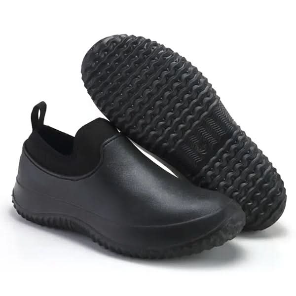 Slip-resistant waterproof work shoes for unisex, ensuring safety and comfort in wet conditions.