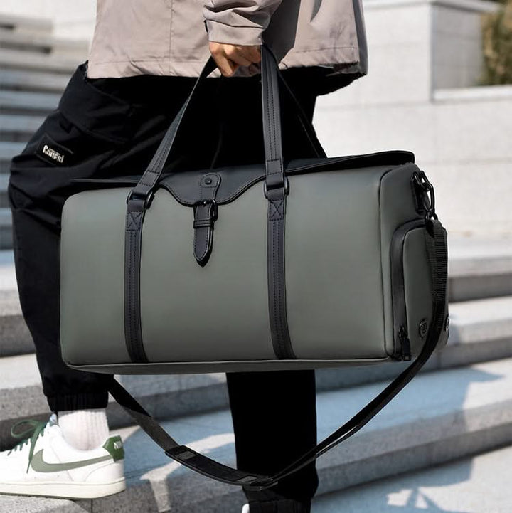 Durable unisex duffle bag for travel, spacious enough for all your essentials and gear.