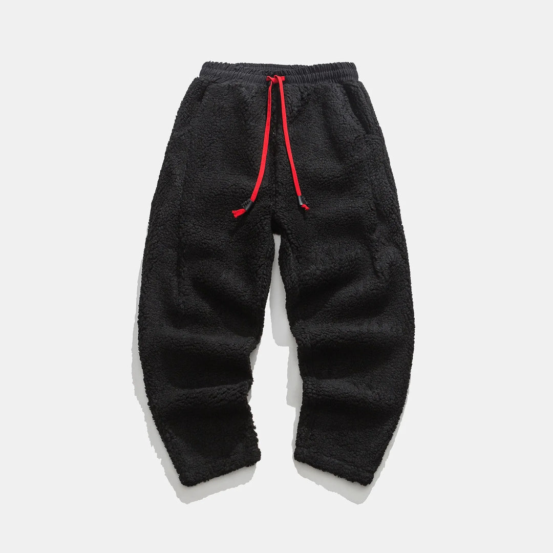 Soft beige unisex sweatpants, relaxed fit comfort pants, ideal loungewear with drawstring for weekend wear.