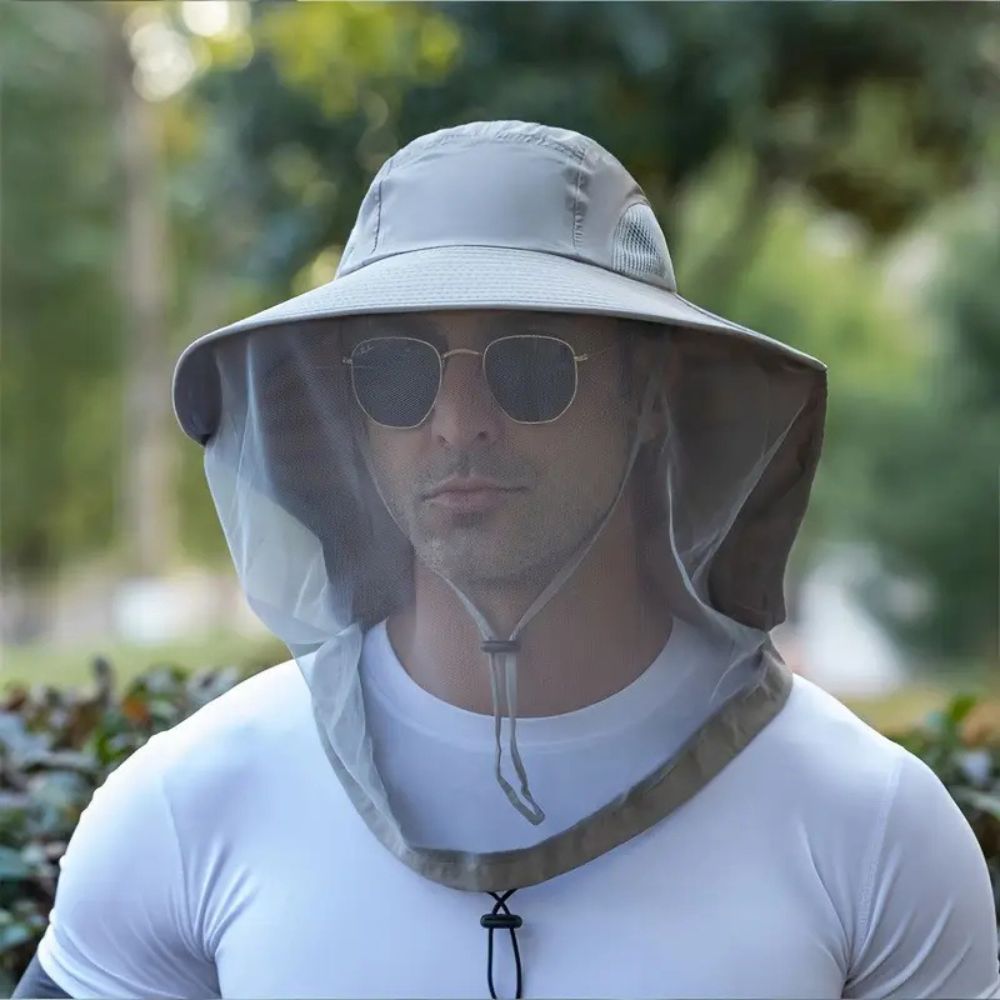 Breathable wide brim sun hat for all-day comfort. Offers excellent UV and bug protection for travel.