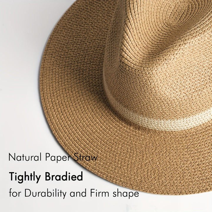 Side view of a wide brim sun hat, showcasing its generous brim for comprehensive summer UV protection.