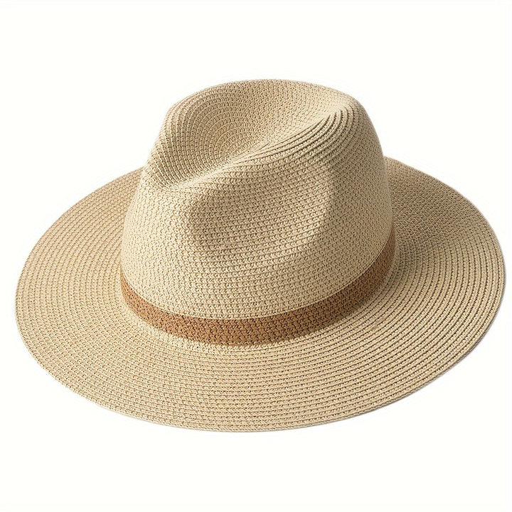 Unisex wide brim sun hat, dark beige, providing maximum sun protection, a must-have for summer adventures.