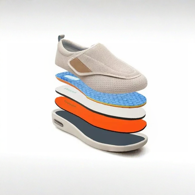 Unisex wide diabetic shoes for swollen feet. Adjustable, comfortable, & supportive for everyday wear.