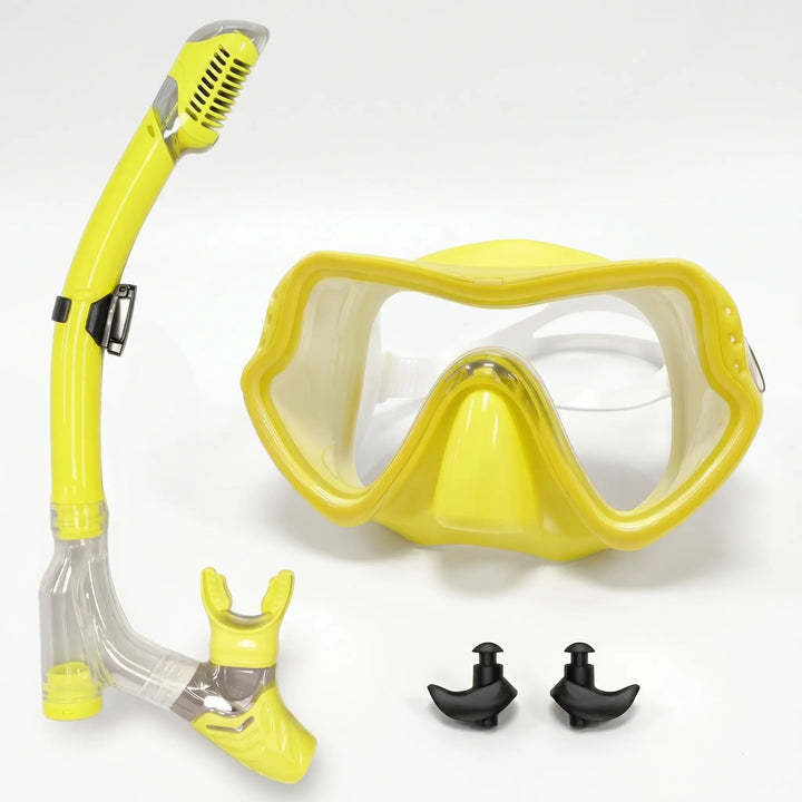 Premium unisex wide-view snorkeling mask, comfortable swim gear for effortless underwater exploration.