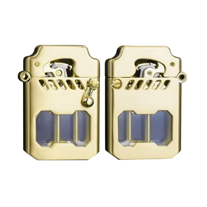 Sleek unisex gear lighter. Windproof flame, robust metal design for camping, hiking, and everyday carry.