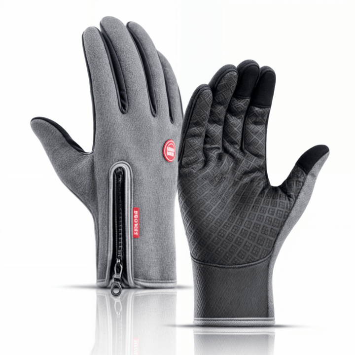 Cold weather unisex gloves, windproof & warm. Touchscreen enabled for phone use during outdoor sports.