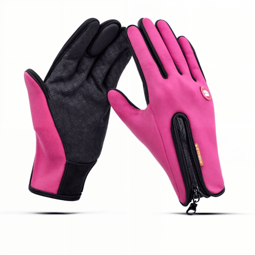 Thermal windproof gloves with touchscreen capability. Stay warm & connected during outdoor adventures.