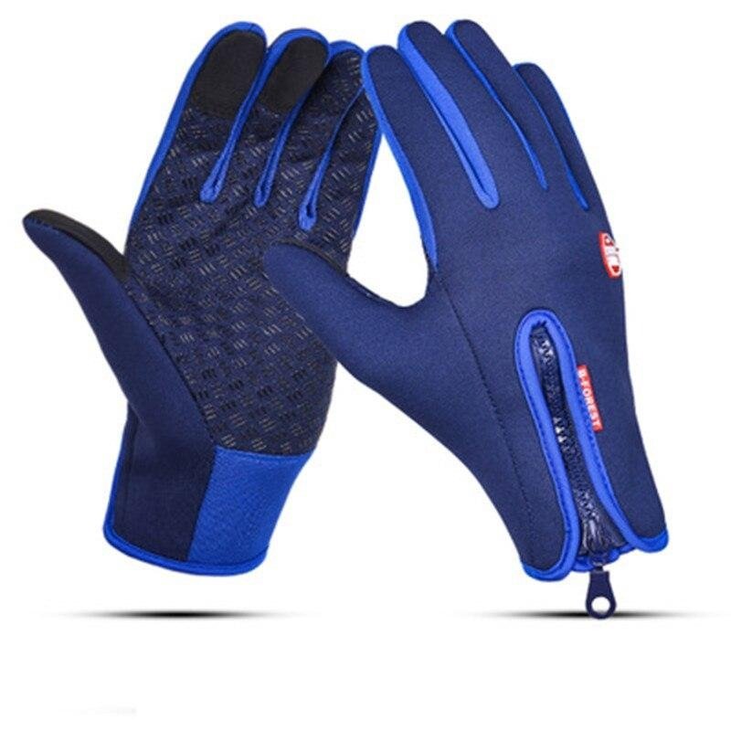 Device compatible unisex gloves. Windproof & warm design for cold weather cycling, running, and outdoor use.
