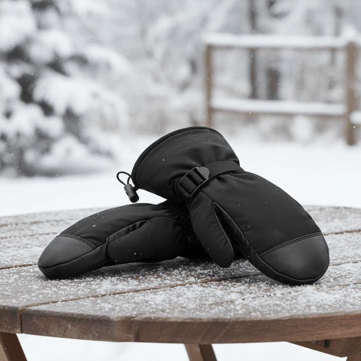 Unisex windproof touchscreen winter gloves for cold weather, ideal for outdoor activities like cycling & hiking.