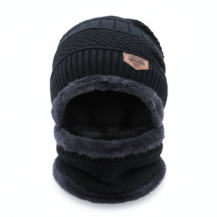 Unisex winter cap designed for maximum warmth and face coverage.