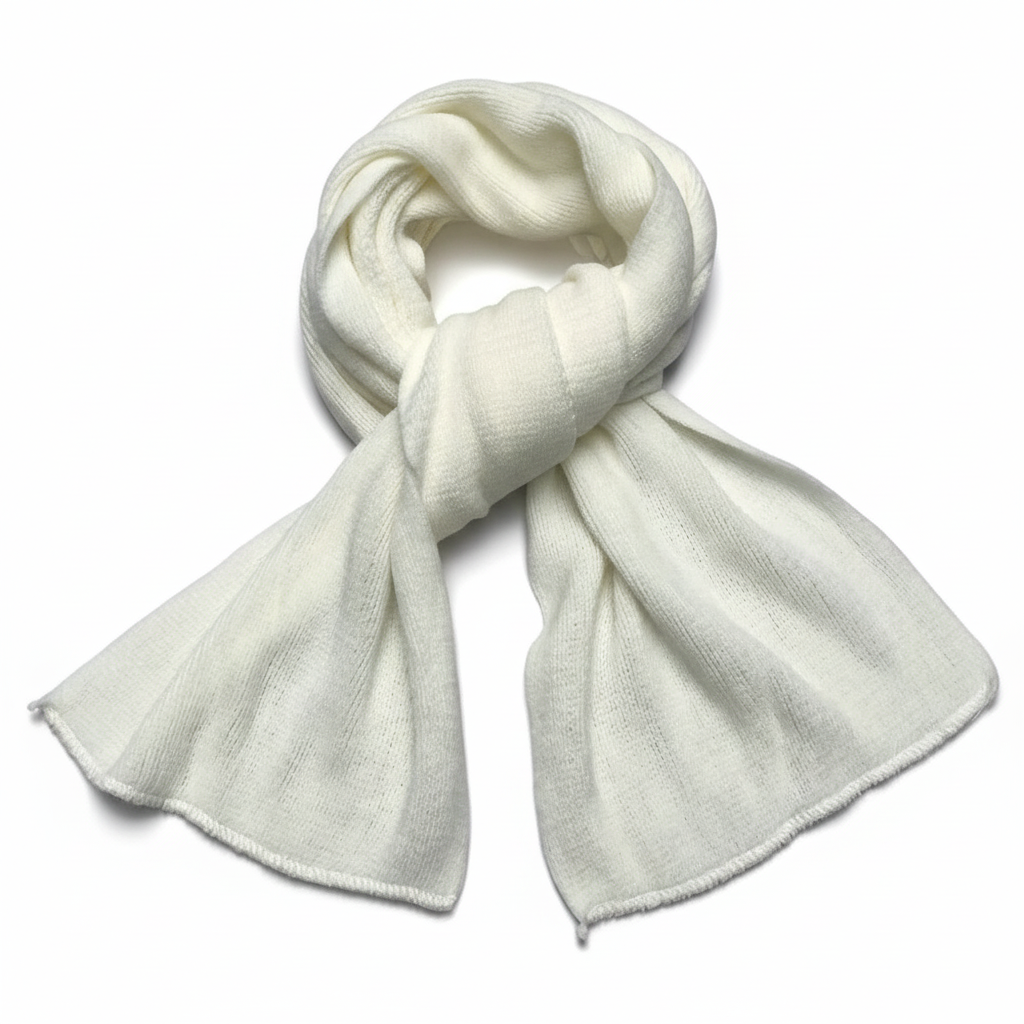 Elegant gray cashmere scarf, a soft and warm winter wrap, essential unisex fashion accessory