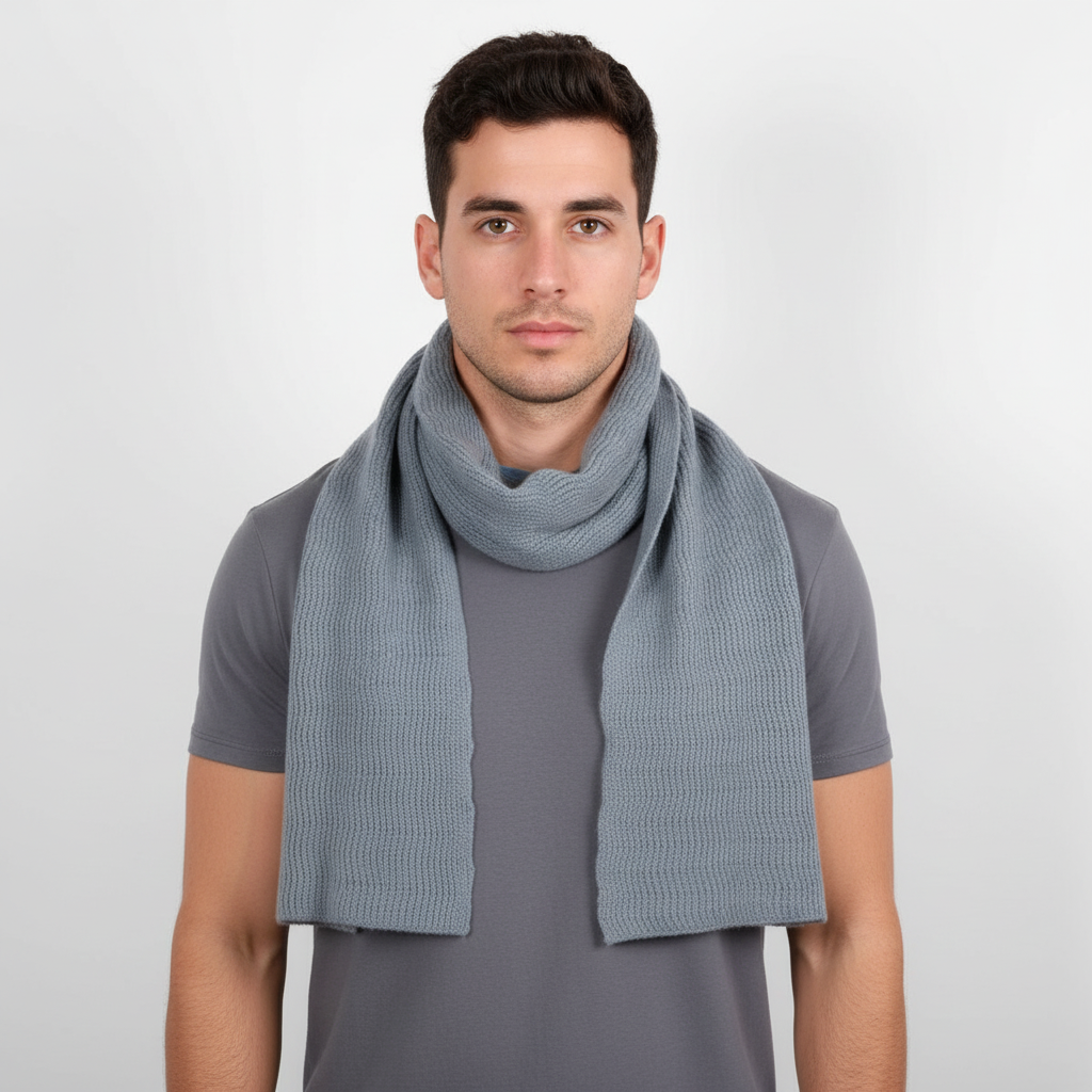 Unisex winter wrap, light beige cashmere, perfect warm accessory for cold weather fashion
