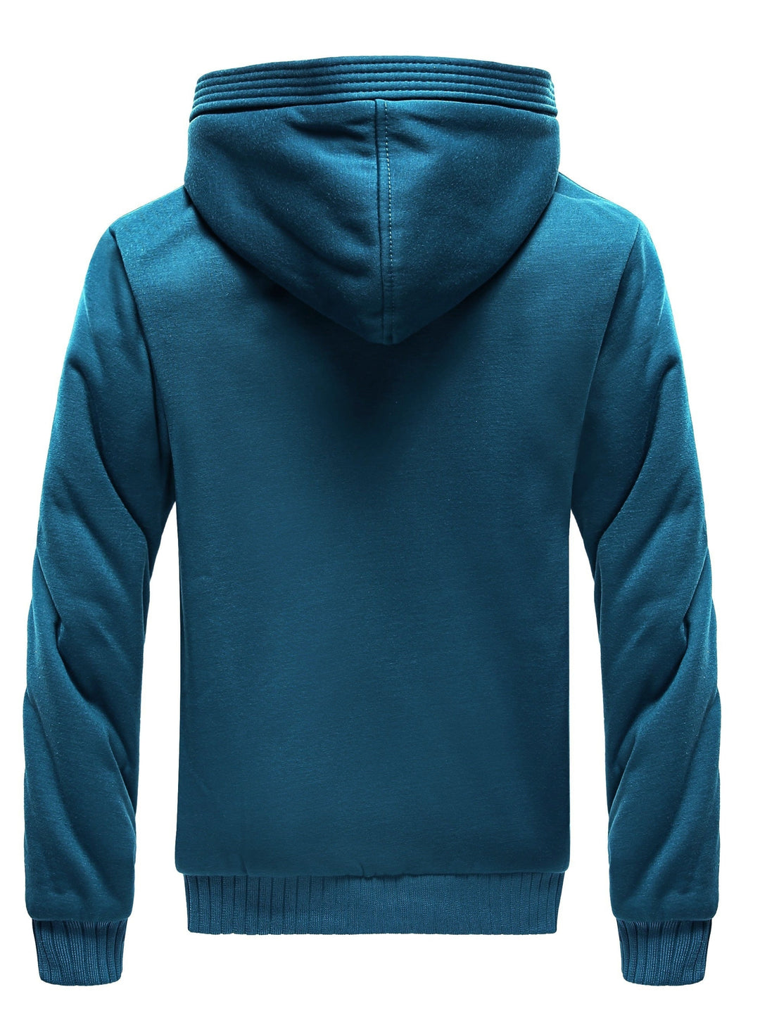 Unisex winter hooded jacket, warm fleece & stylish color block for casual wear and outdoor adventures.