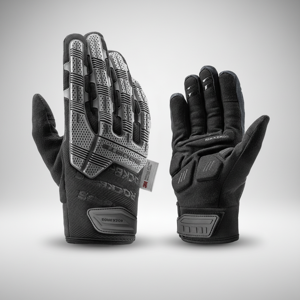 Pair of black ColdGuard tactical winter gloves, effective thermal gear for extreme cold