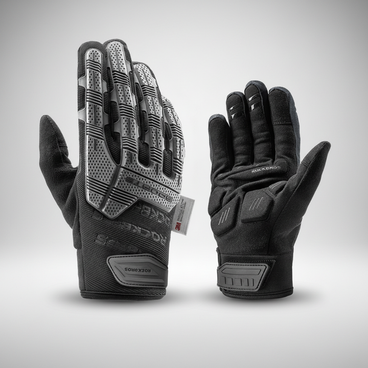 Pair of black ColdGuard tactical winter gloves, effective thermal gear for extreme cold
