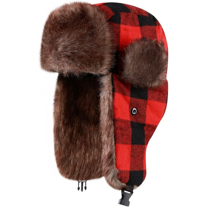 Stylish unisex winter trooper hat providing protective and warm headwear against extreme cold.