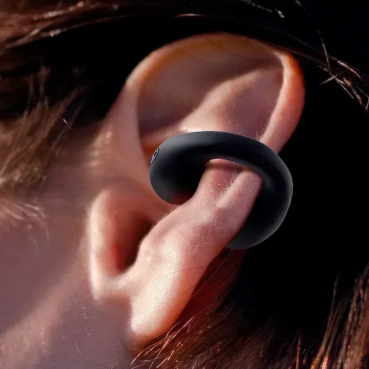 EchoSonic bone conduction open-ear headphones for athletes. Bluetooth 5.0, premium sound.