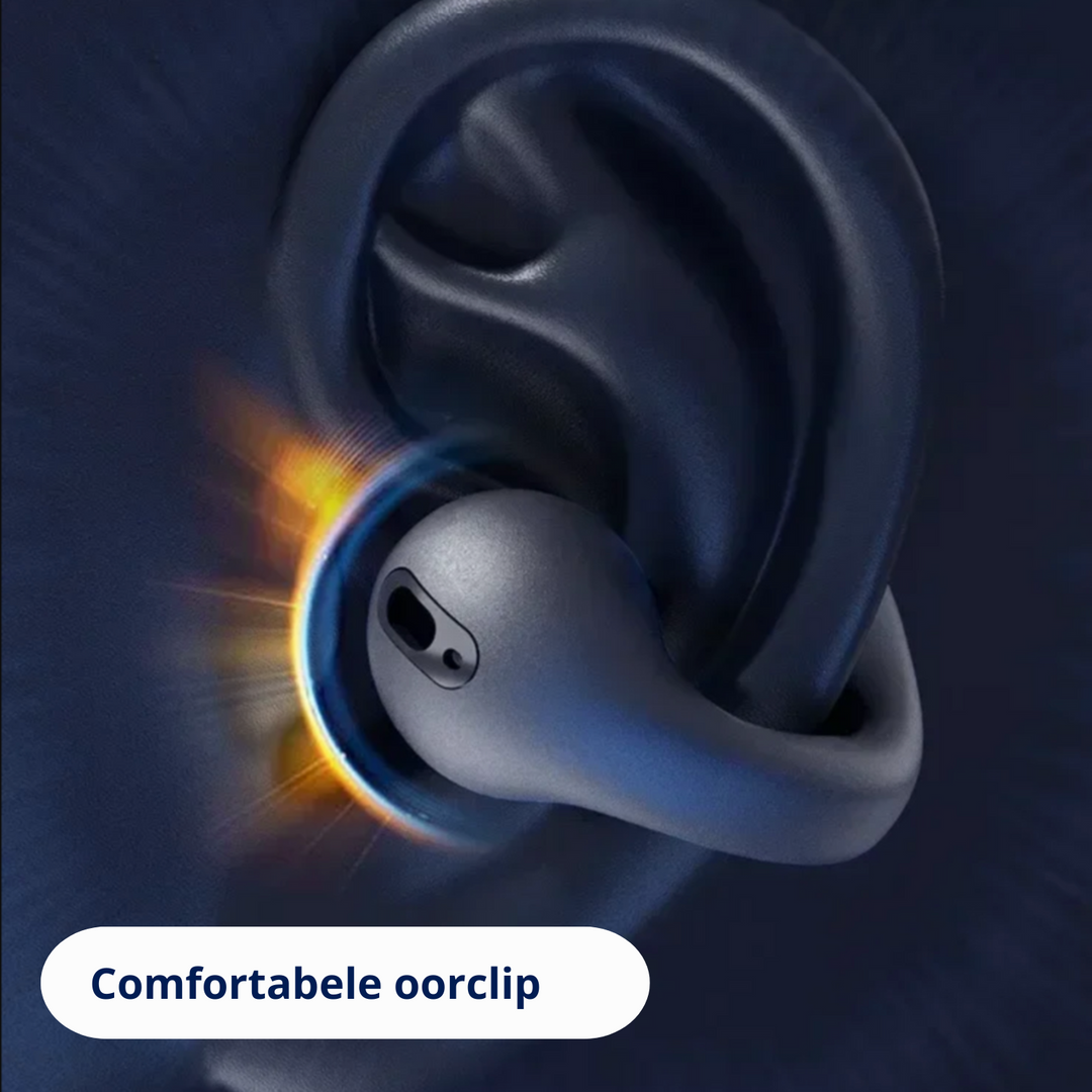 Lightweight bone conduction running earphones for secure fit & ambient awareness. Perfect workout gear.