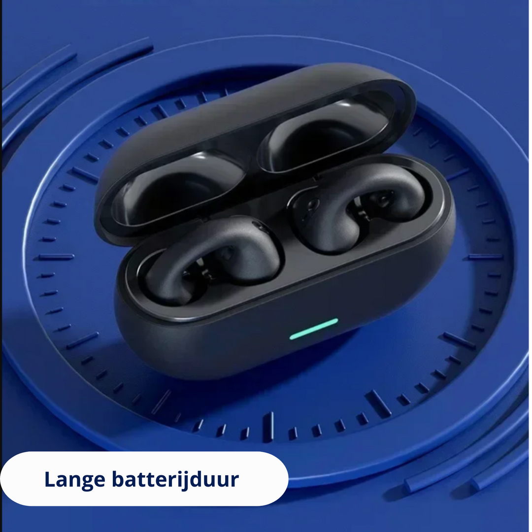 Stay aware with EchoSonic open-ear bone conduction earphones. Wireless, sweat-resistant, hands-free calls.