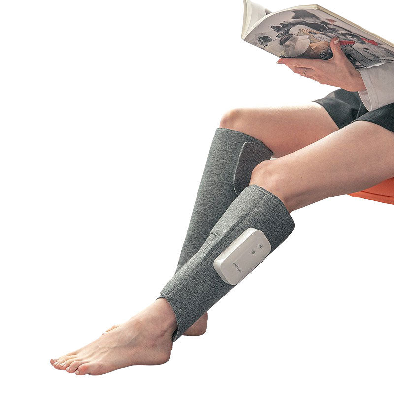 Unisex wireless calf & foot massager for targeted pain relief and muscle recovery.