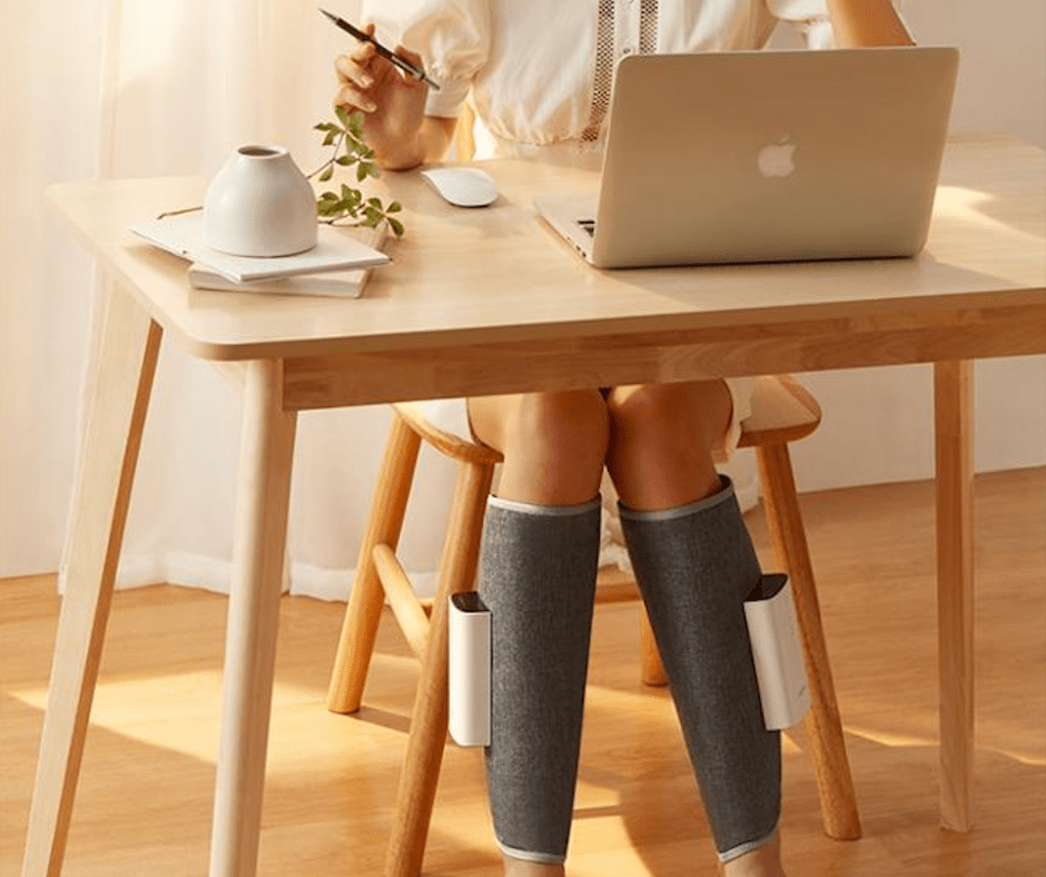 Easy-to-use portable leg massager for pain relief, muscle recovery, & circulation.