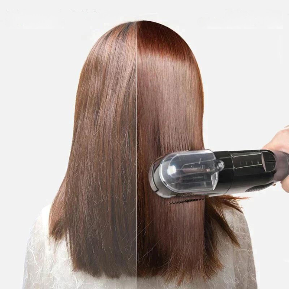 Cordless split end hair trimmer, a beauty tool for smooth, healthy, and damage-free hair. Essential for at-home haircare.