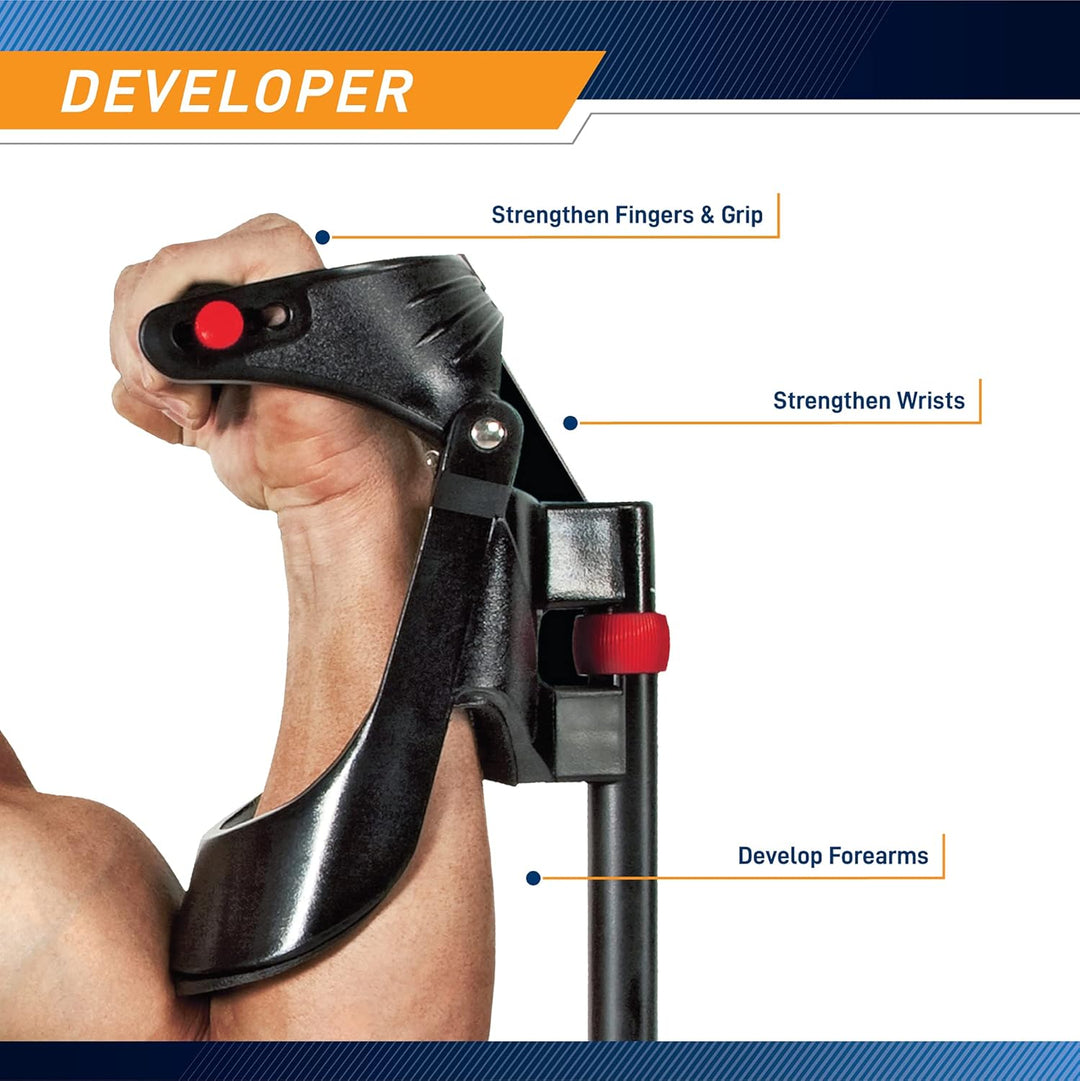 Portable wrist strengthener & forearm exerciser for effective home gym strength training.