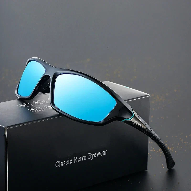 Stylish yellow unisex polarized sunglasses, a fashion accessory providing UV400 eye protection.