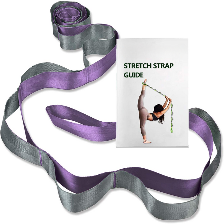 Professional physical therapy stretch band with 12 loops for rehabilitation, mobility, and exercise.