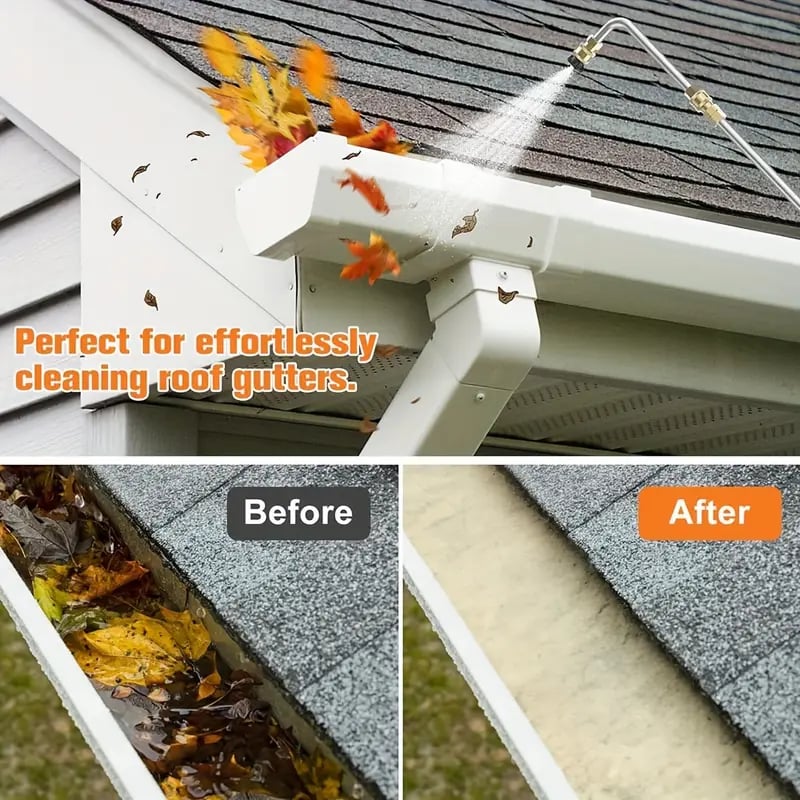 Adjustable telescoping pressure washer wand, 4000 PSI, extending reach for versatile outdoor cleaning tasks.