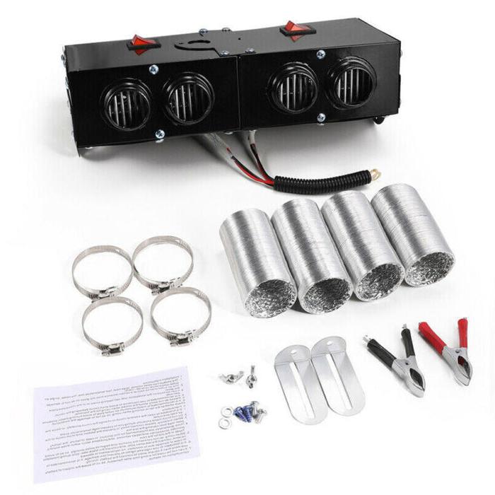 Versatile 12V 500W portable car heater, an essential winter driving car accessory.