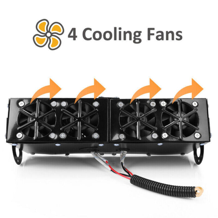 Universal 500W 12V electric car heater & defroster, ensuring efficient auto heating.