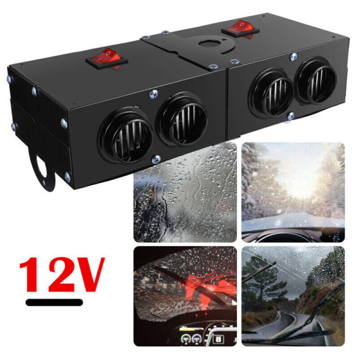 Powerful 500W electric car heater for rapid cabin heating & quick windshield defrosting.