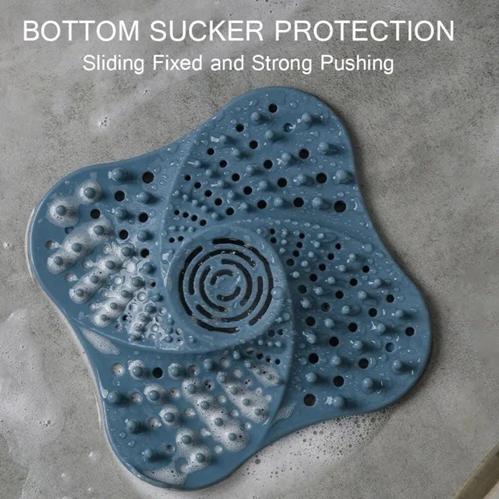 Effortless anti-clog spiral drain protector. Catches hair in shower & sink, keeping your bathroom plumbing clear.