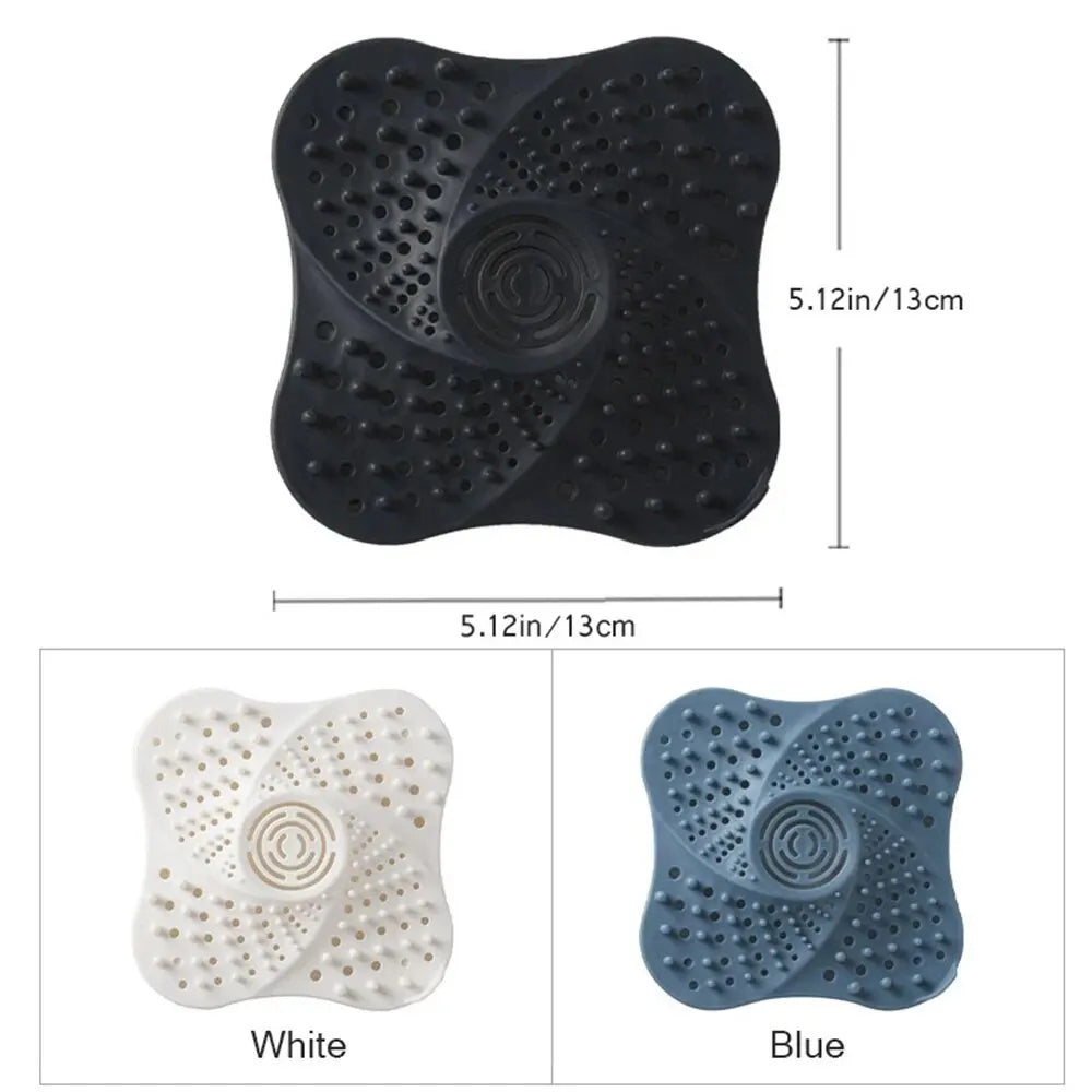 Anti-clog spiral hair catcher for shower drain. Essential bathroom accessory to prevent plumbing blockages.