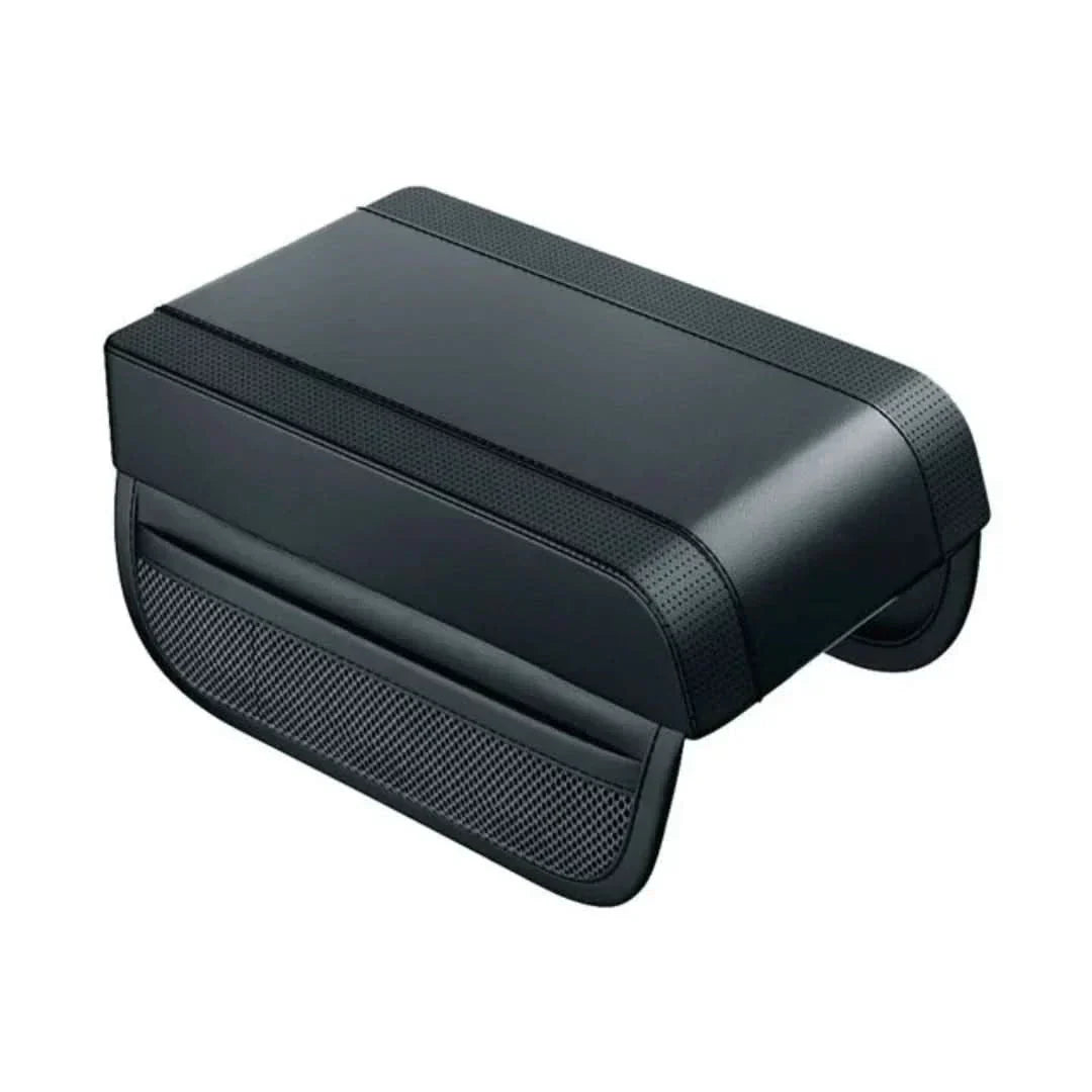 Universal car armrest with memory foam comfort, support, and storage. Perfect auto accessory for long drives.