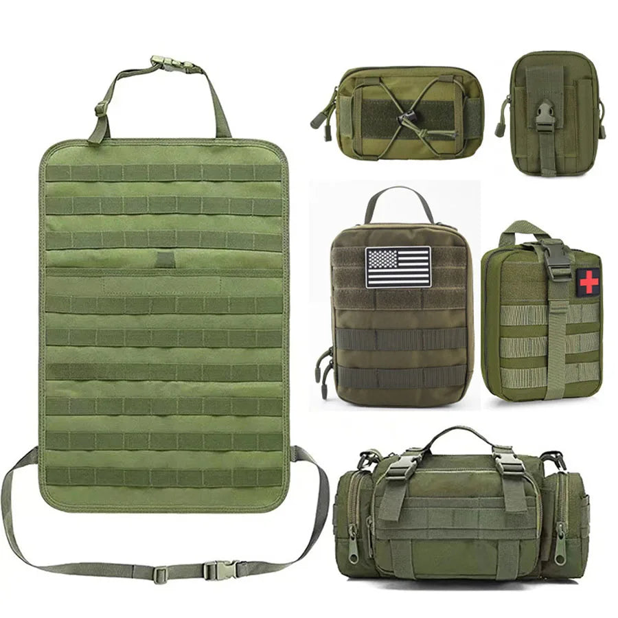 Hanging car backseat organizer for easy access to travel essentials, durable & practical.