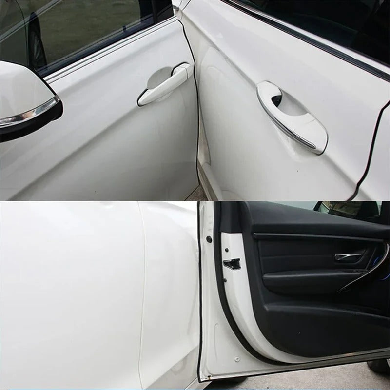 Simple to install car door edge guard. Universal fit for effective scratch prevention.