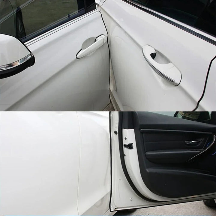 Simple to install car door edge guard. Universal fit for effective scratch prevention.
