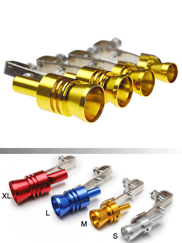 Easy-install universal exhaust sound amplifier whistle for cars, motorcycles, & SUVs. Get a sporty turbo sound upgrade.