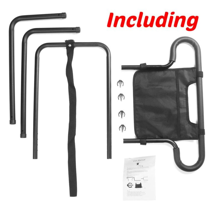 Reliable bed safety rail for seniors & elderly assist, sturdy fall prevention & mobility aid for bedside support.