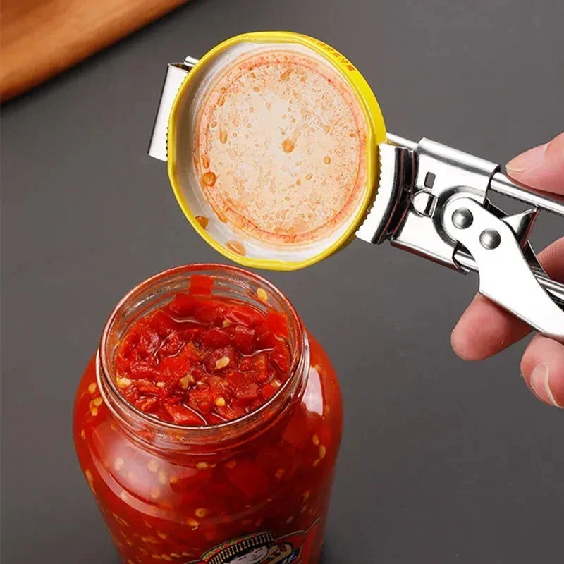 Universal GripEase jar & bottle opener tool with ergonomic handle, perfect for kitchen convenience.